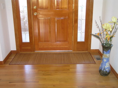 bamboo floor mat
