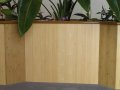 vertical bamboo wainscoting
