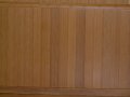 caramelized bamboo wainscoting